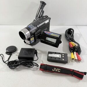 JVC GR-SXM240U Compact VHS-C SVHS-C Super VHS Camcorder W/ Extras FOR PARTS READ